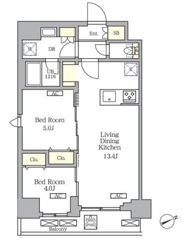9階の間取り図