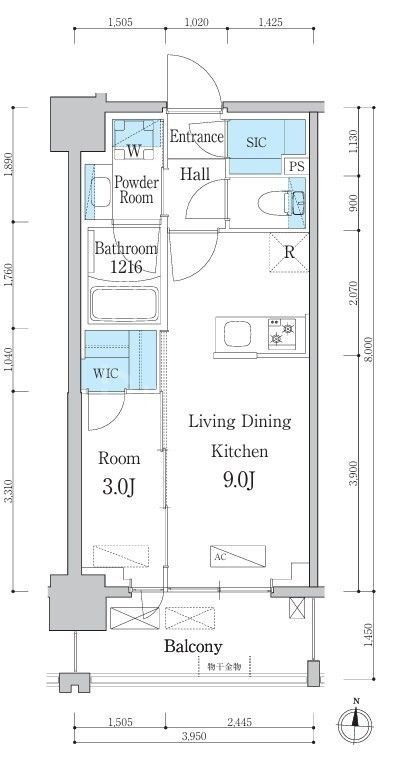 6階の間取り図