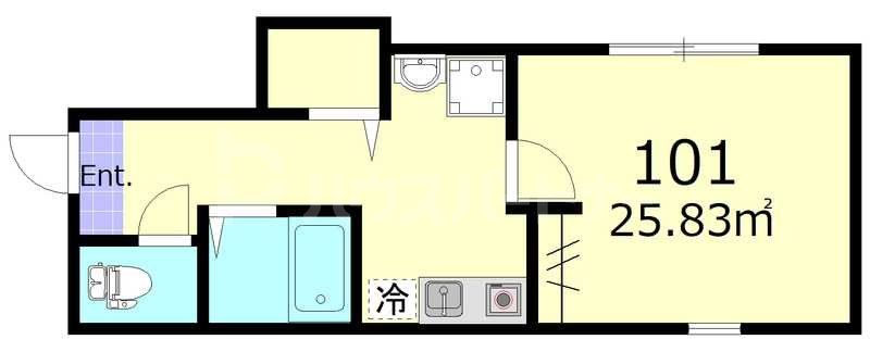 1階の間取り図