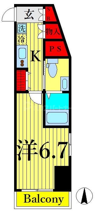 5階の間取り図