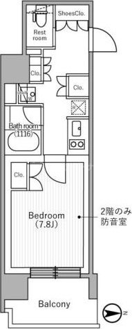 2階の間取り図