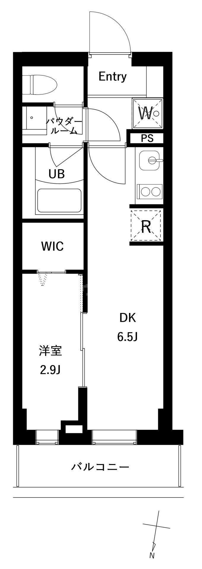 1階の間取り図