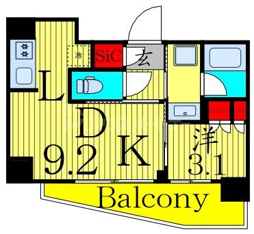 6階の間取り図