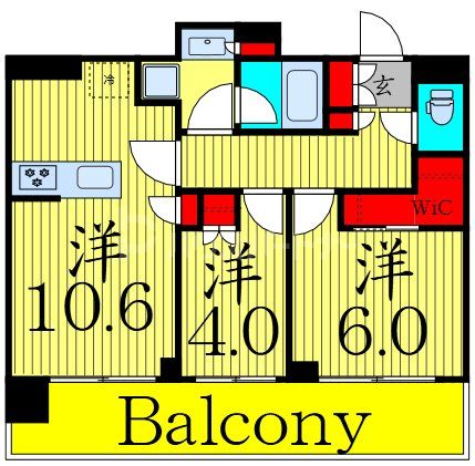 6階の間取り図
