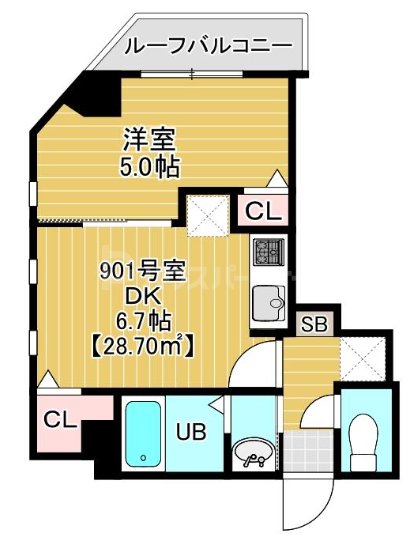 9階の間取り図