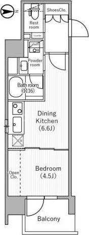 6階の間取り図