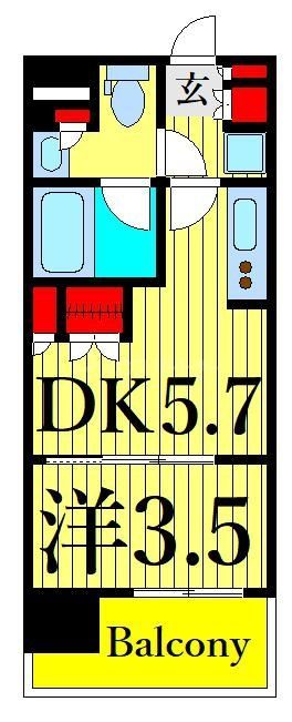 8階の間取り図