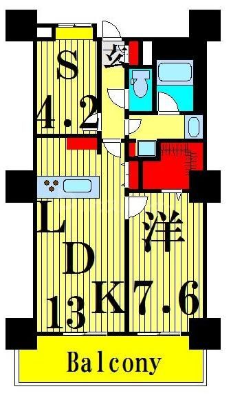 4階の間取り図