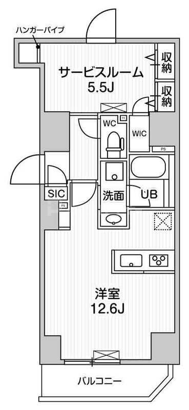 3階の間取り図