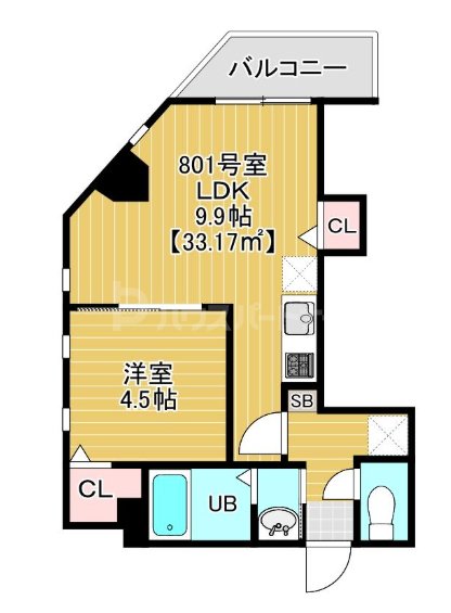 8階の間取り図
