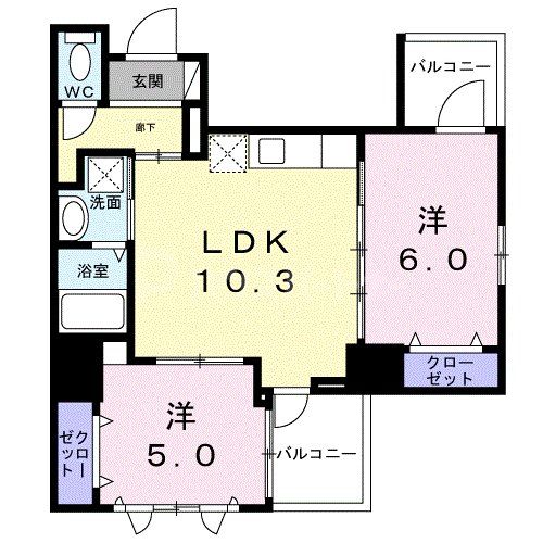 9階の間取り図