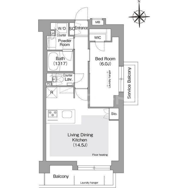 3階の間取り図