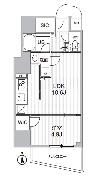 2階の間取り図