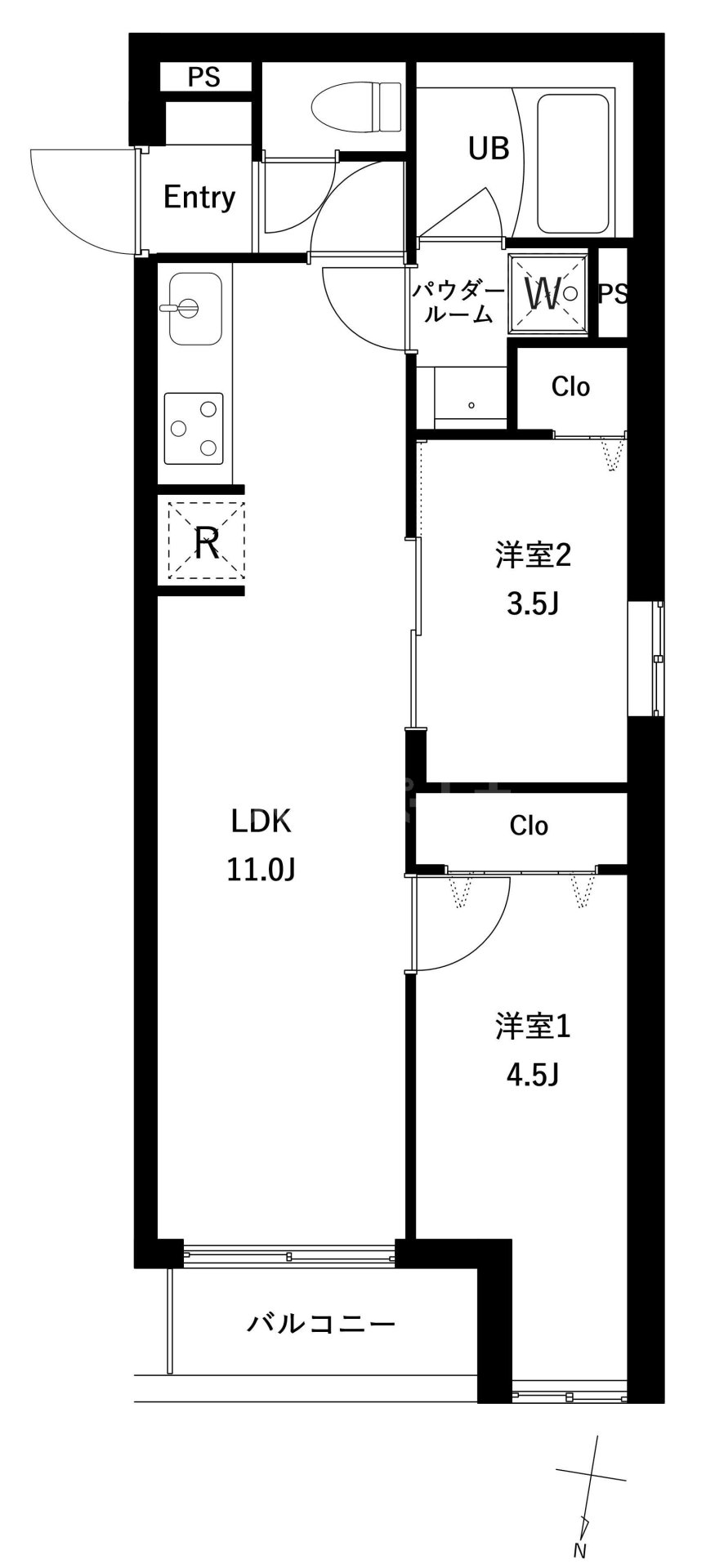3階の間取り図
