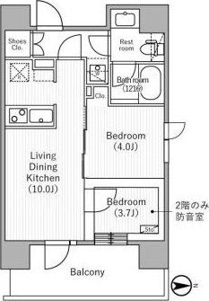 2階の間取り図