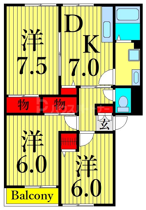 3階の間取り図