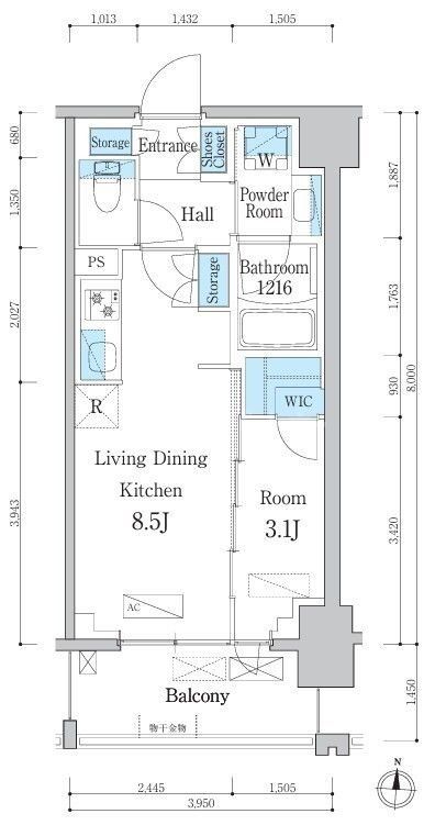 2階の間取り図