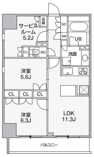 13階の間取り図