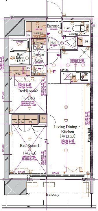 10階の間取り図