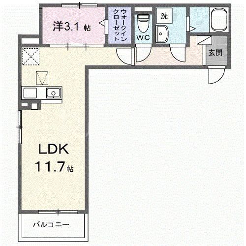 1階の間取り図
