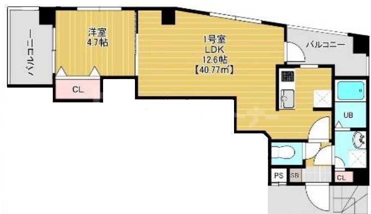 8階の間取り図