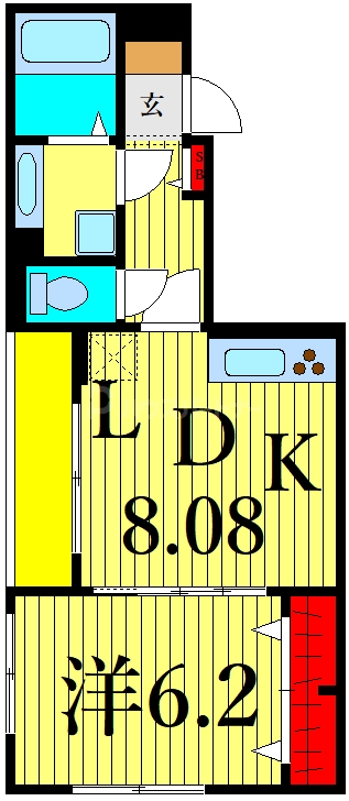 1階の間取り図