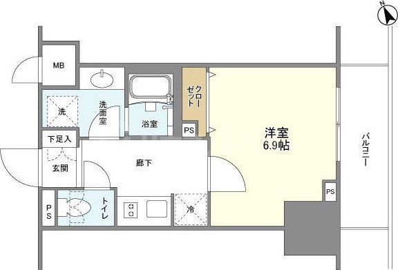4階の間取り図