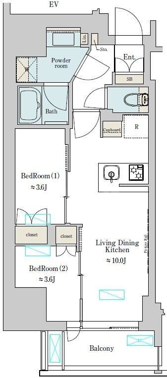 9階の間取り図