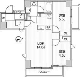 8階の間取り図