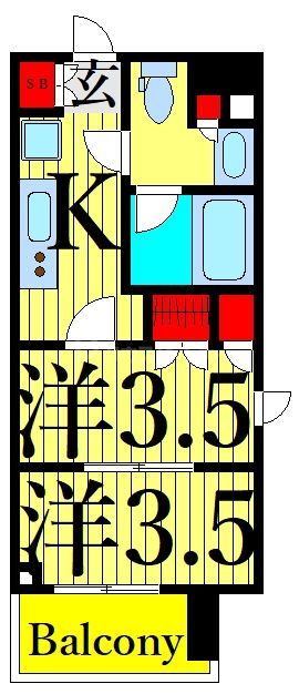 6階の間取り図