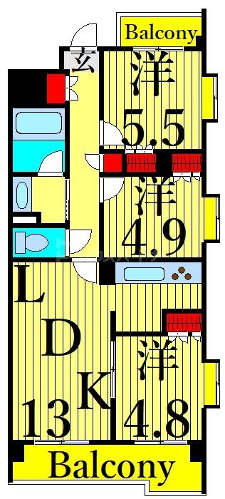 11階の間取り図