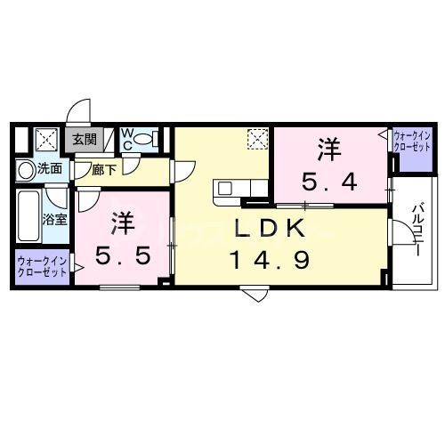 4階の間取り図