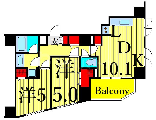 8階の間取り図