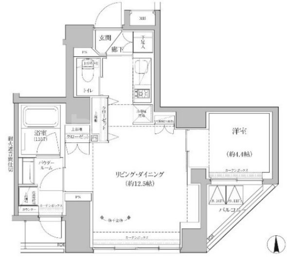 8階の間取り図
