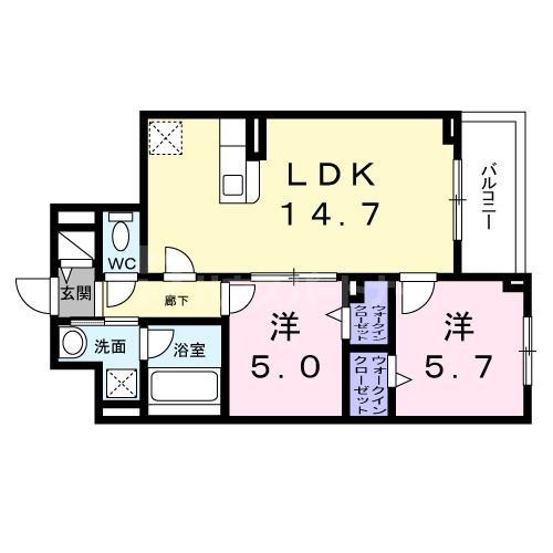 4階の間取り図