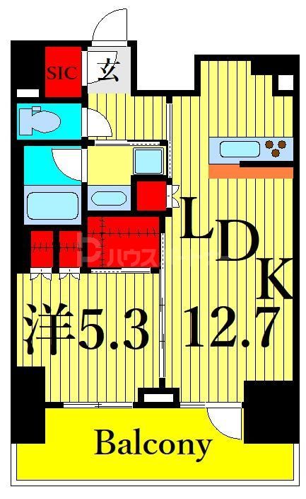 6階の間取り図
