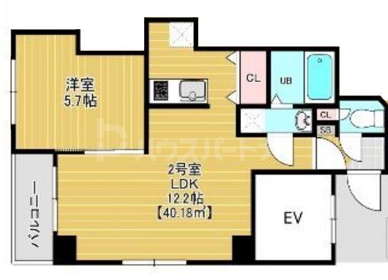8階の間取り図
