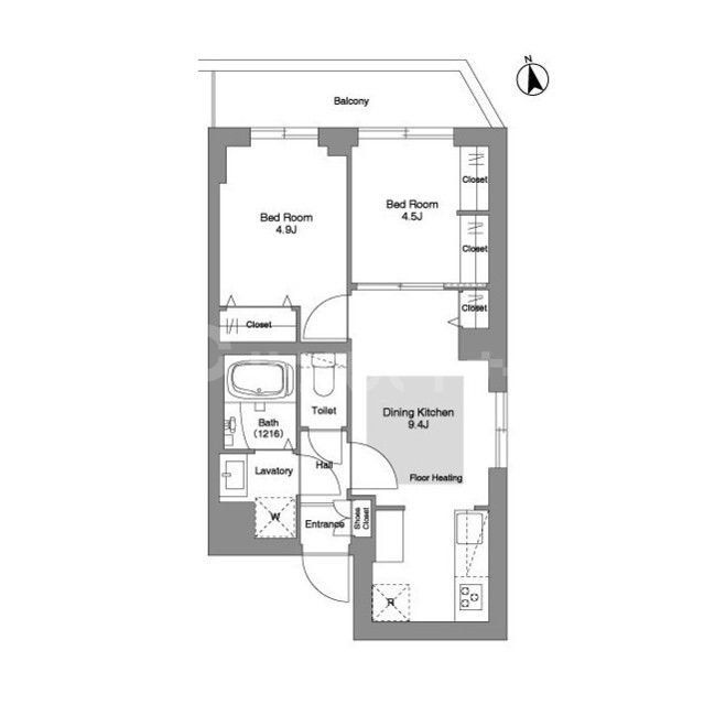 2階の間取り図