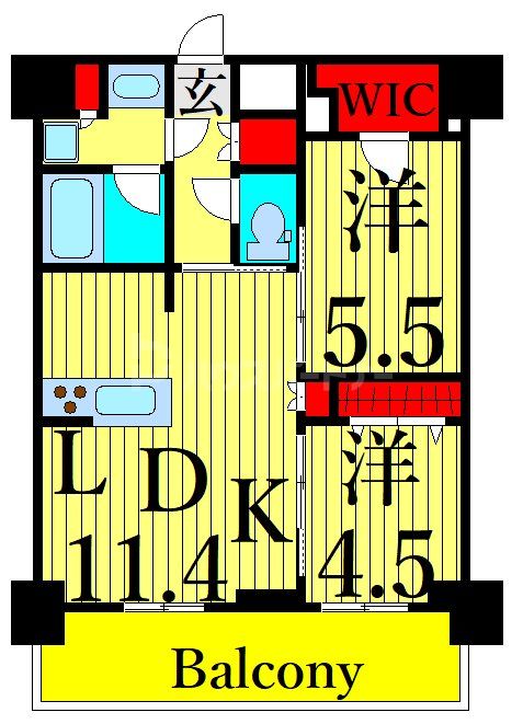 1階の間取り図