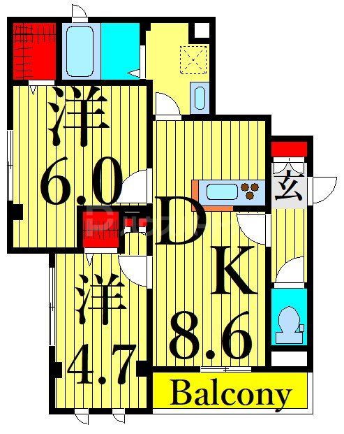 1階の間取り図