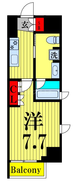 2階の間取り図