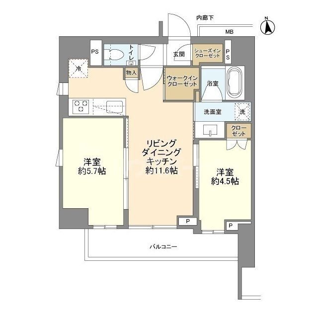 13階の間取り図