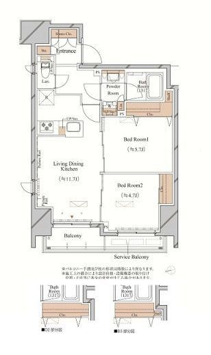2階の間取り図