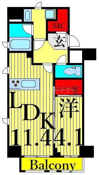8階の間取り図