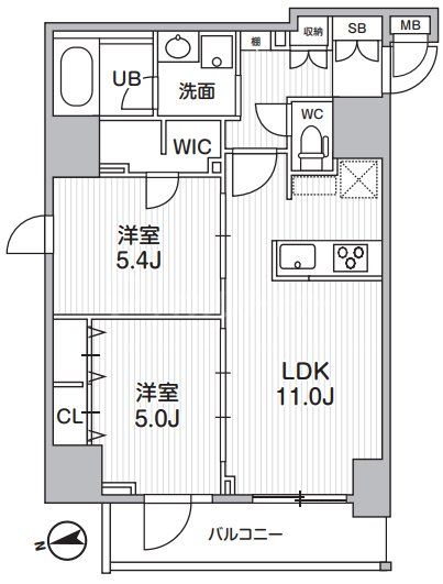 7階の間取り図