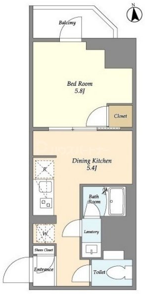 1階の間取り図