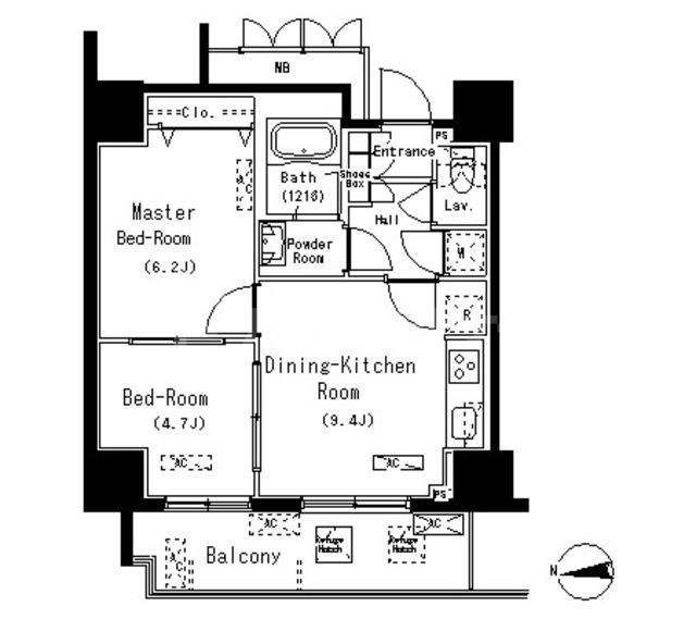 8階の間取り図