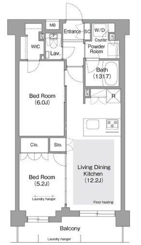 3階の間取り図