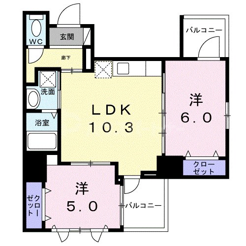 3階の間取り図