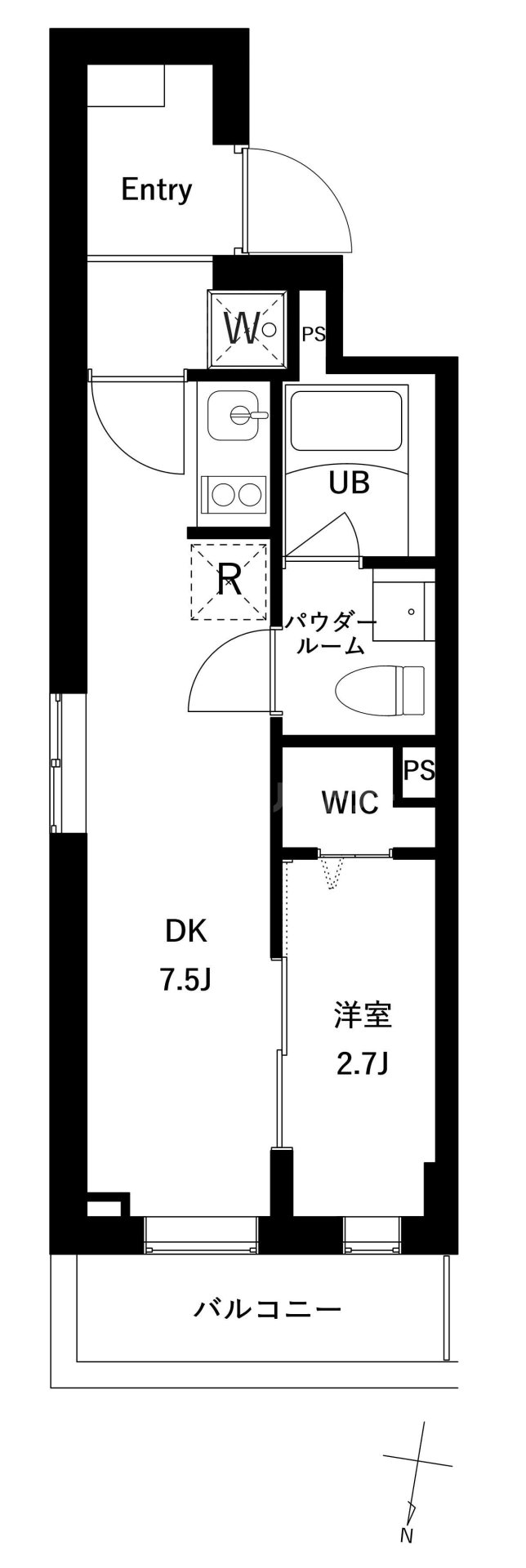 1階の間取り図